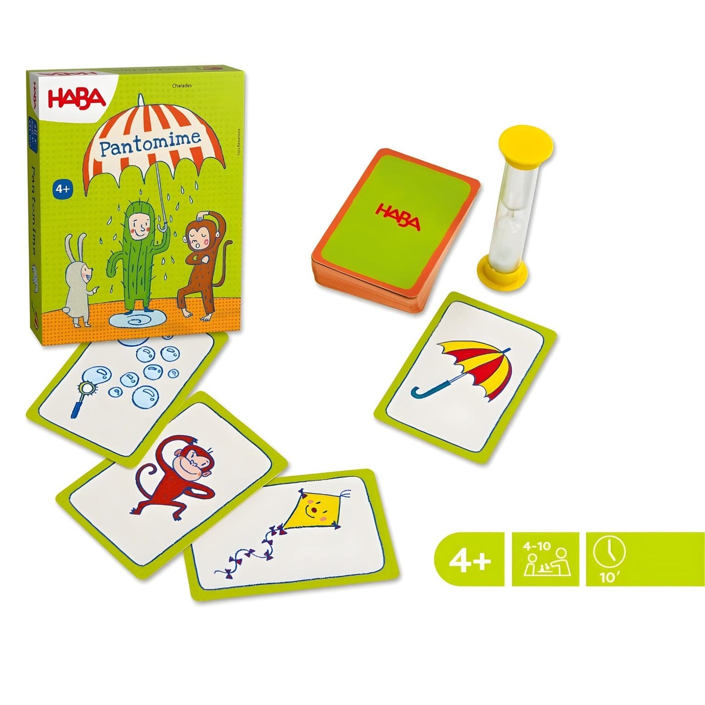 Jogo familiar de mímica para levar em passeios e férias