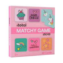 Jogo de memória Unicórnio com ilustrações coloridas para crianças