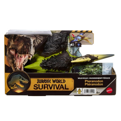 Dinosaurio Jurassic World Survival Pteranodon Wild Roar embalaje frontal