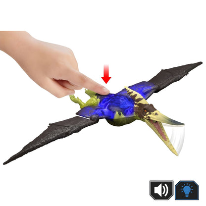 Dinosaurio Jurassic World Survival Pteranodon Wild Roar vista lateral