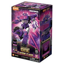 Kit Blokees Transformers Shockwave robô roxo Decepticon com canhão e visor 