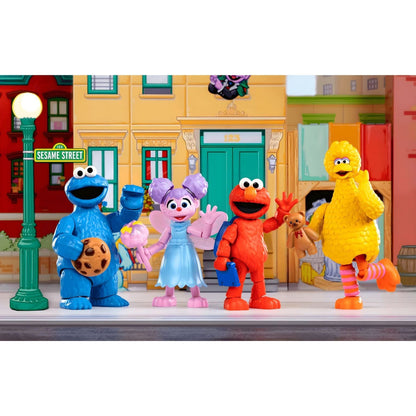 Kit Blokees Barrio Sésamo serie 1 con Monstruo de las Galletas, Abby Cadabby, Elmo y Big Bird para montar