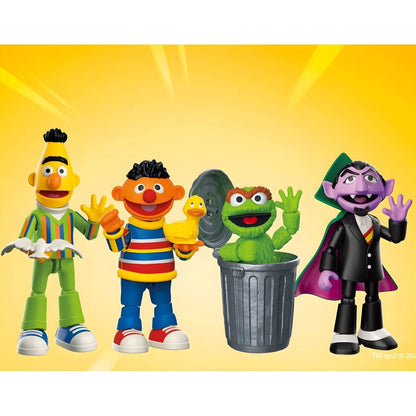 Kit Blokees Barrio Sésamo serie 2 con Bert, Ernie, Oscar y Conde Contar