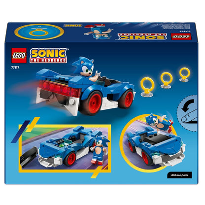 LEGO Sonic: Speedster Lightning coche azul del Sonic con anillos para jugar y correr