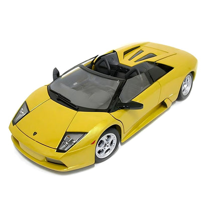 Lamborghini Murciélago Roadster amarillo descapotable en amarillo vibrante, coche de juguete con estilo deportivo
