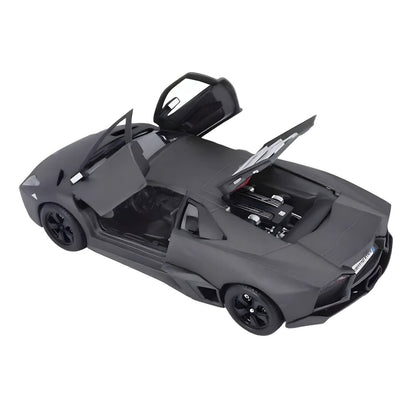 Lamborghini Reventón Gris 1/24 de Bburago con puertas abiertas