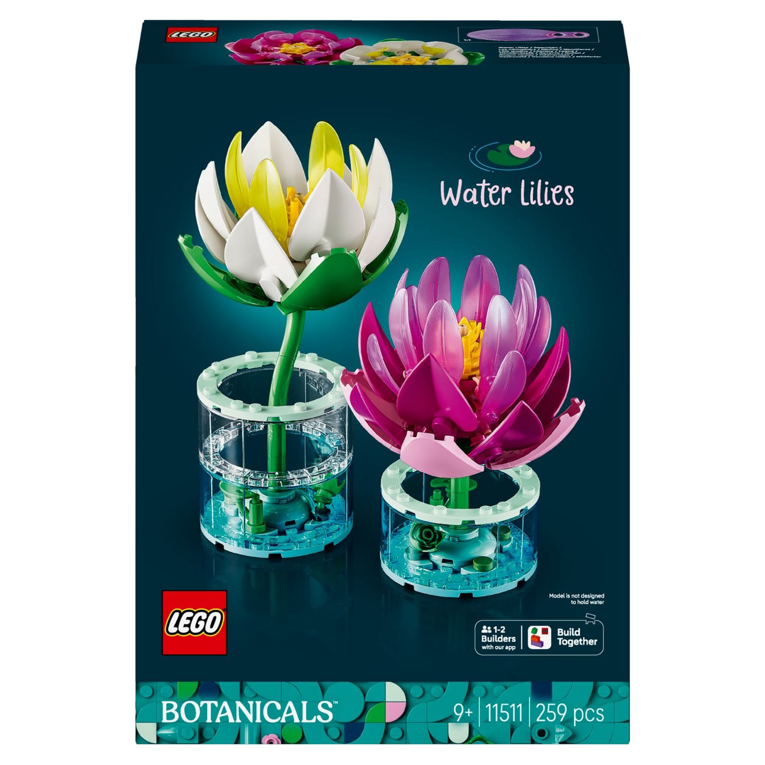 LEGO Botanicals Nenúfares para construir flores decorativas