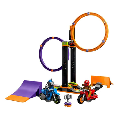 LEGO City Stuntz con anillo doble giratorio y rampas