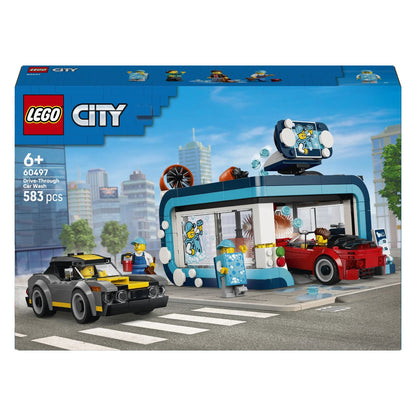 LEGO City Lavado de Coches Drive-through 60497 con coches y personajes