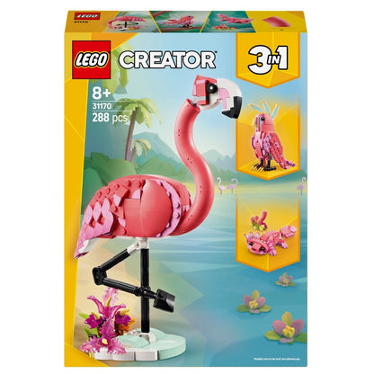 LEGO Creator Animales Salvajes Flamenco Rosa en destaque