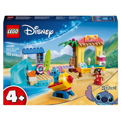 LEGO Lilo y Stitch Diversión en la Playa con escenario tropical Disney