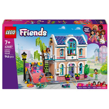 Lego Friends Casa da Família da Liann com casa pastel, rampa de skate e personagens Friends