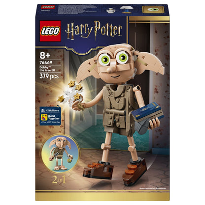 LEGO Harry Potter Dobby, el Elfo Libre, figura construida para jugar y exhibir