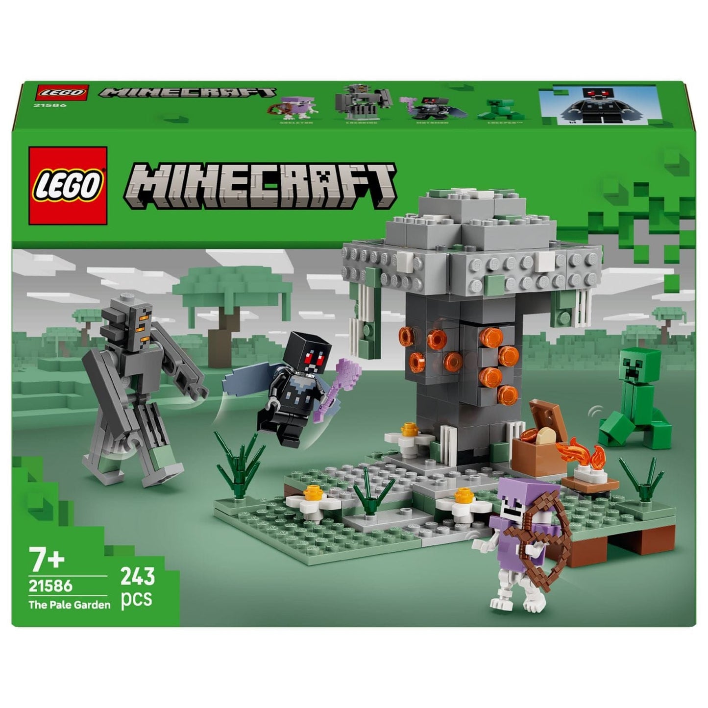 Lego Minecraft O Jardim Pálido set LEGO Minecraft com cenário para aventuras e brincadeira criativa