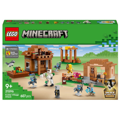 LEGO Minecraft Ataque a la Aldea del Evocador en caja