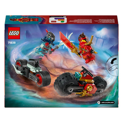 LEGO NINJAGO 71838 con motos de Kai y Explorador Draconiano Espectral