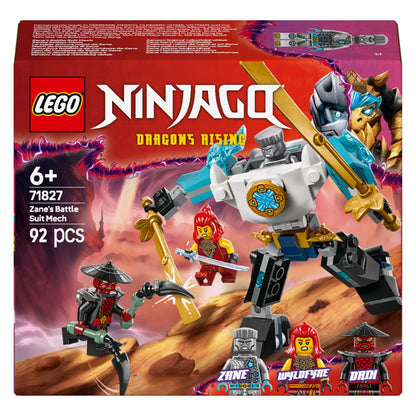 LEGO NINJAGO Traje de Combate de Robot de Zane 71827 con personajes