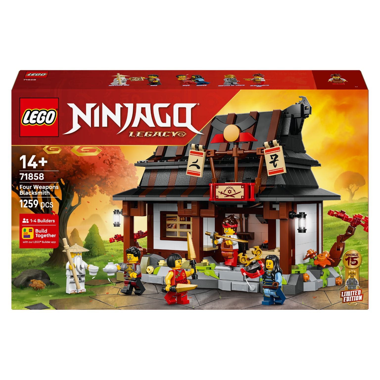 LEGO NINJAGO Ferreiro Quatro Armas 71858 – 15.º Aniversário