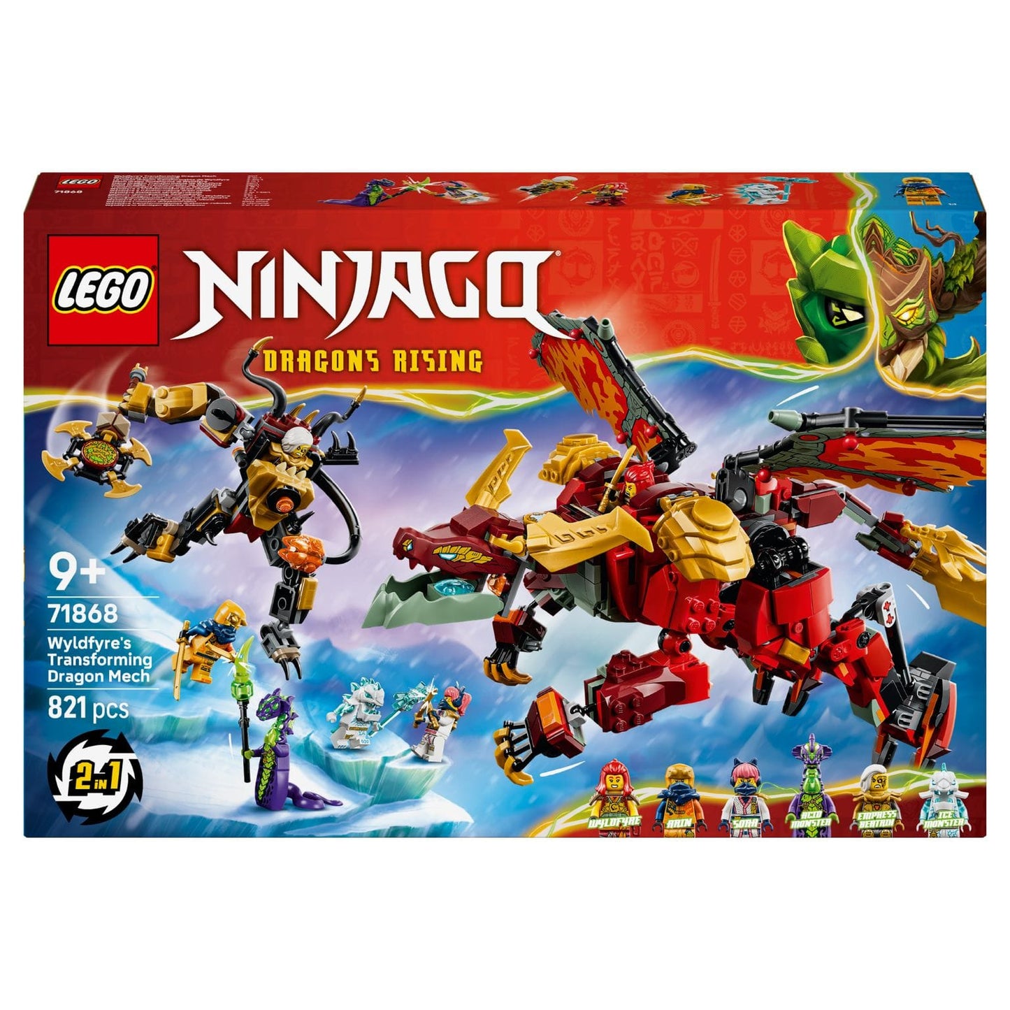 LEGO NINJAGO Robô Dragão Transformador da Wyldfyre 71868
