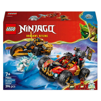 LEGO NINJAGO Vehículos Combinadores de Kai y Cole para misiones ninja