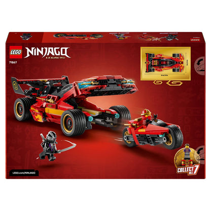 X-1 Ninja Charger LEGO NINJAGO conmemorativo para exposición y juego