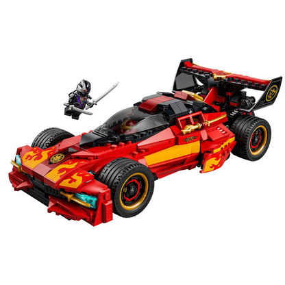 LEGO NINJAGO X-1 Ninja Charger con moto escondida y Kai