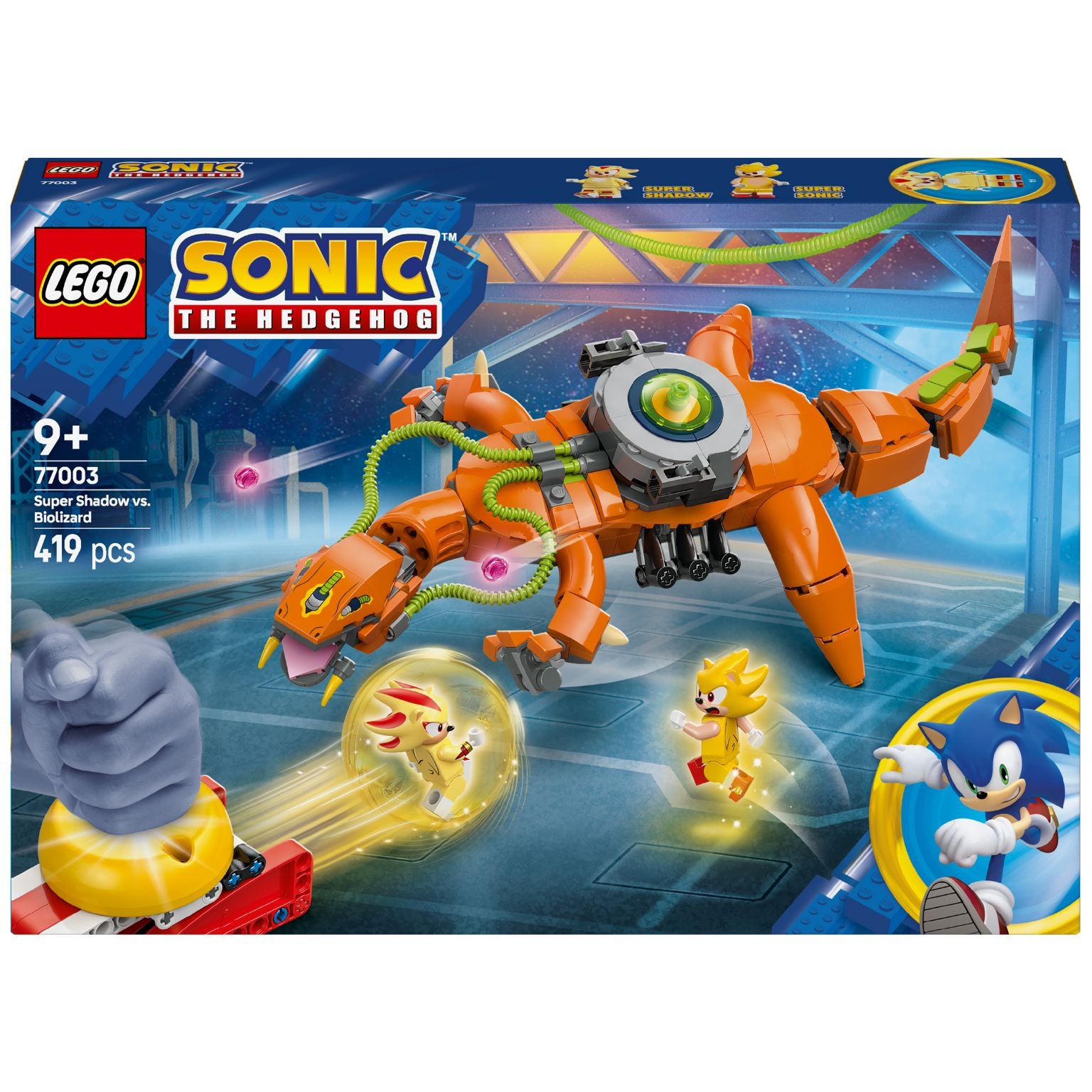 Lego Sonic 77003 Super Shadow contra Biolizard