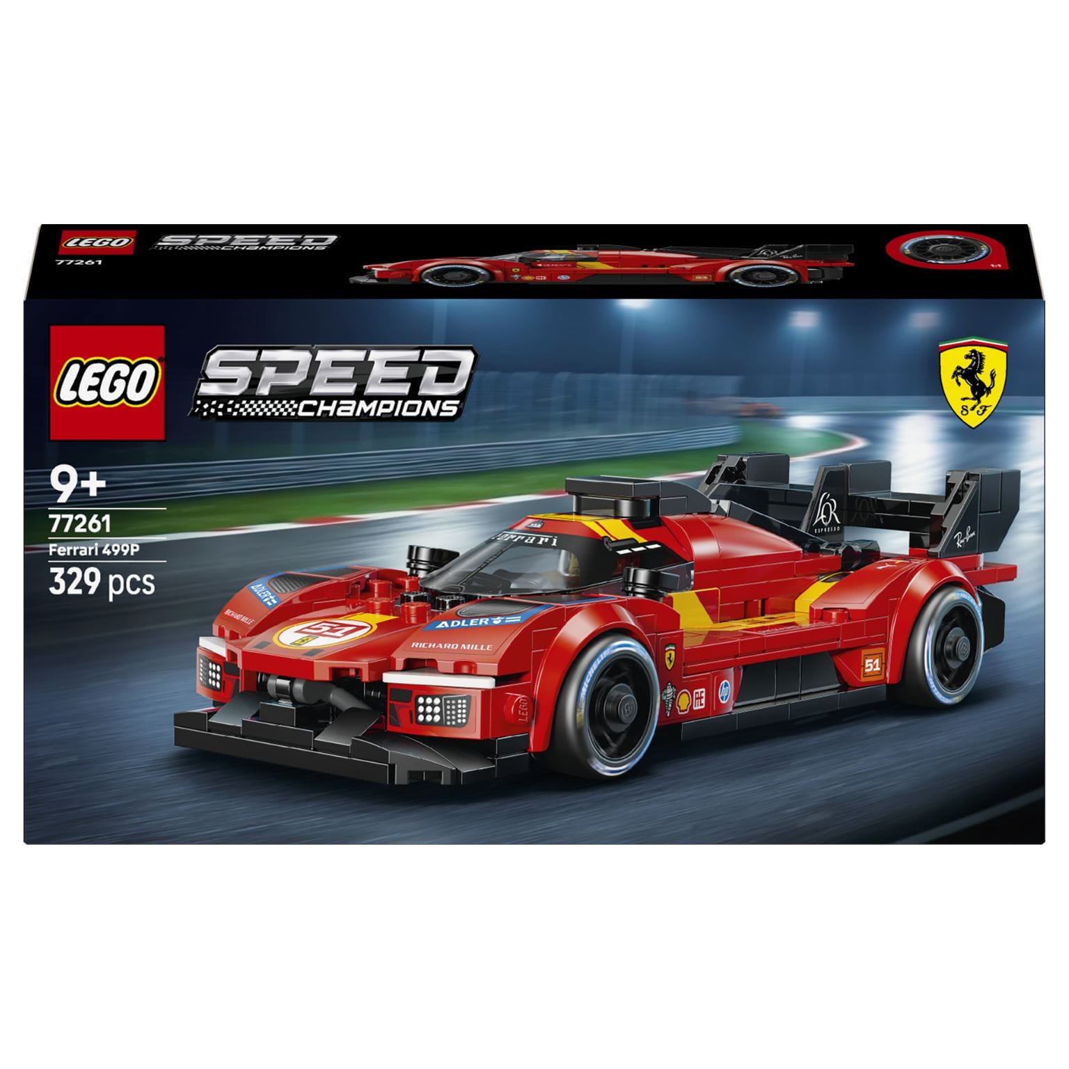 LEGO Speed Champions Ferrari 499P para construir e expor