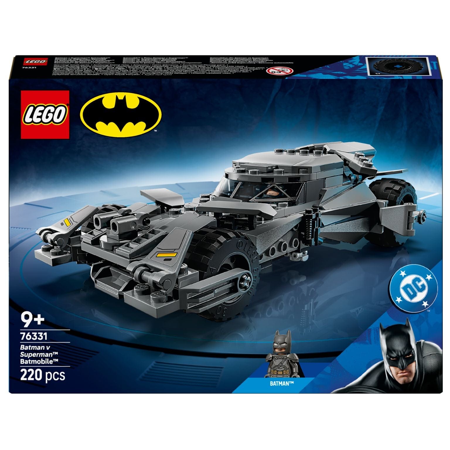 Lego Super Heroes Batmobile de Batman v Superman com minifigura do Batman