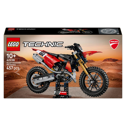 LEGO Technic Mota Ducati Desmo450 MX Factory em vista principal