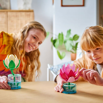 Set LEGO Botanicals Nenúfares para decorar con creatividad