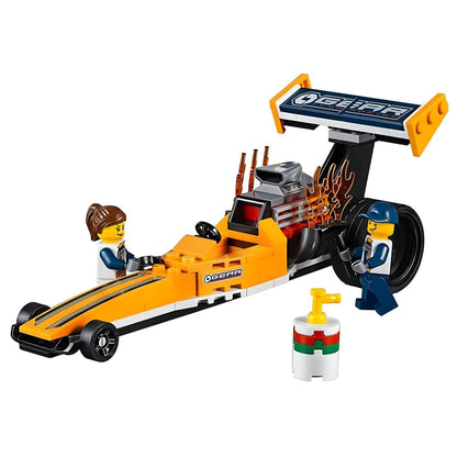 Lego City Transportador de Dragsters con camión, remolque y dragster amarillo para jugar a las carreras