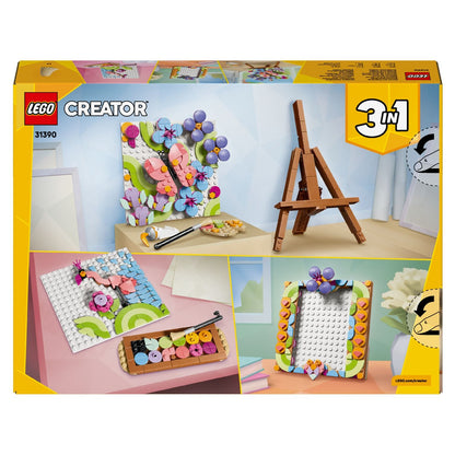 LEGO Creator Cuadro Decorativo con Arte Floral en detalle