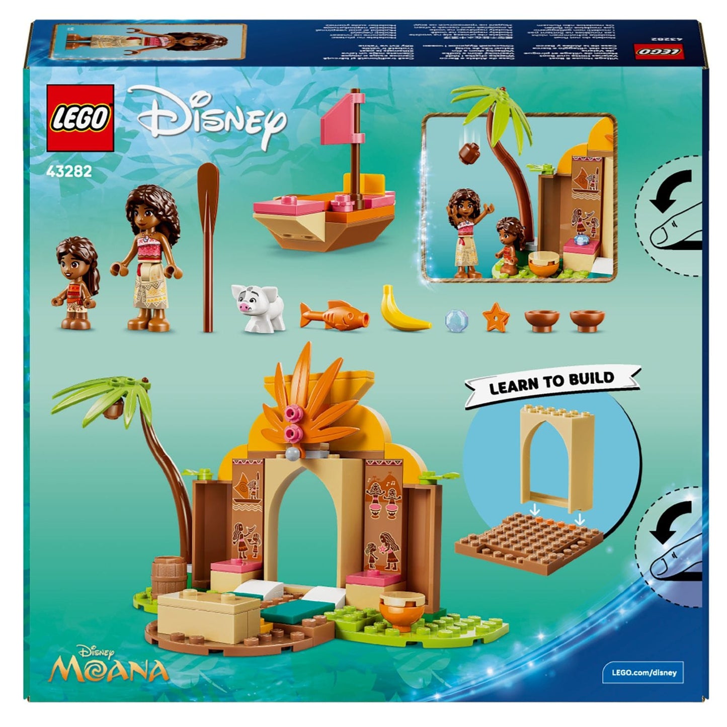 LEGO Disney Casa da Aldeia e Barco para brincadeira imaginativa