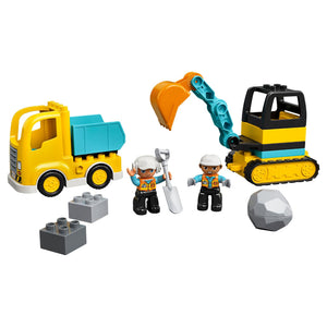 Lego Duplo 10931 Camião e Escavadora de Lagartas