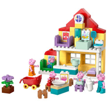 Lego Duplo Casa da Família com personagens Peppa Pig a brincar numa casa colorida