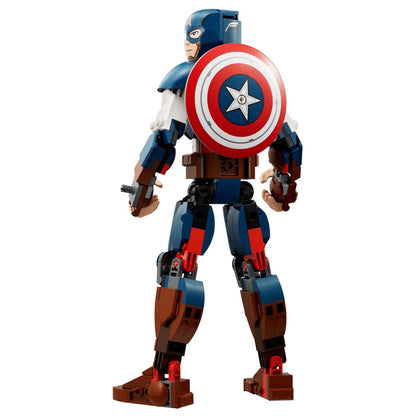 Figura de Construcción de Capitán América LEGO Marvel con escudo icónico