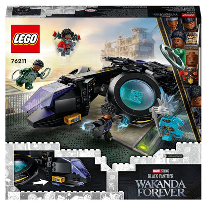 Lego Marvel Pájaro del Sol de Shuri con nave de Wakanda y minifiguras