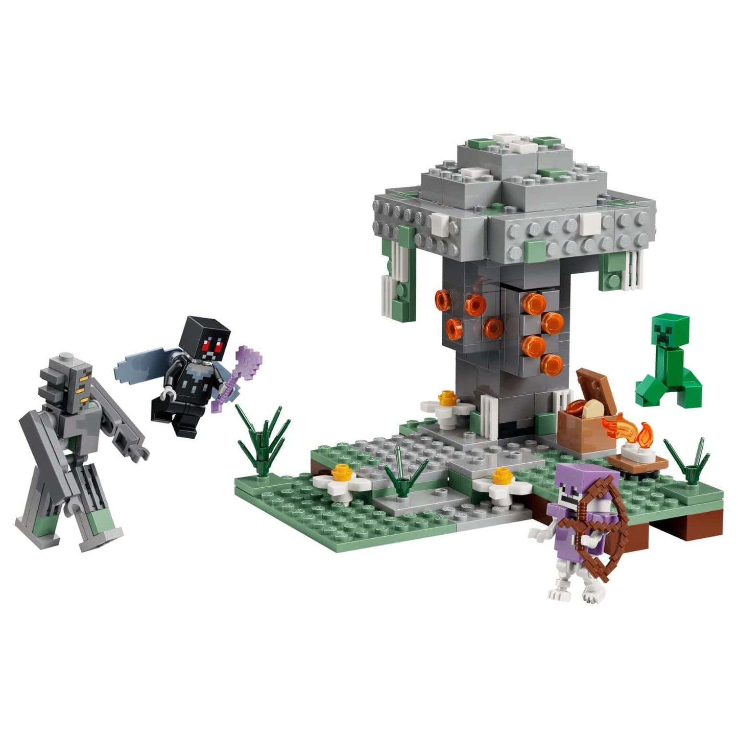 Lego Minecraft O Jardim Pálido set LEGO Minecraft com cenário para aventuras e brincadeira criativa