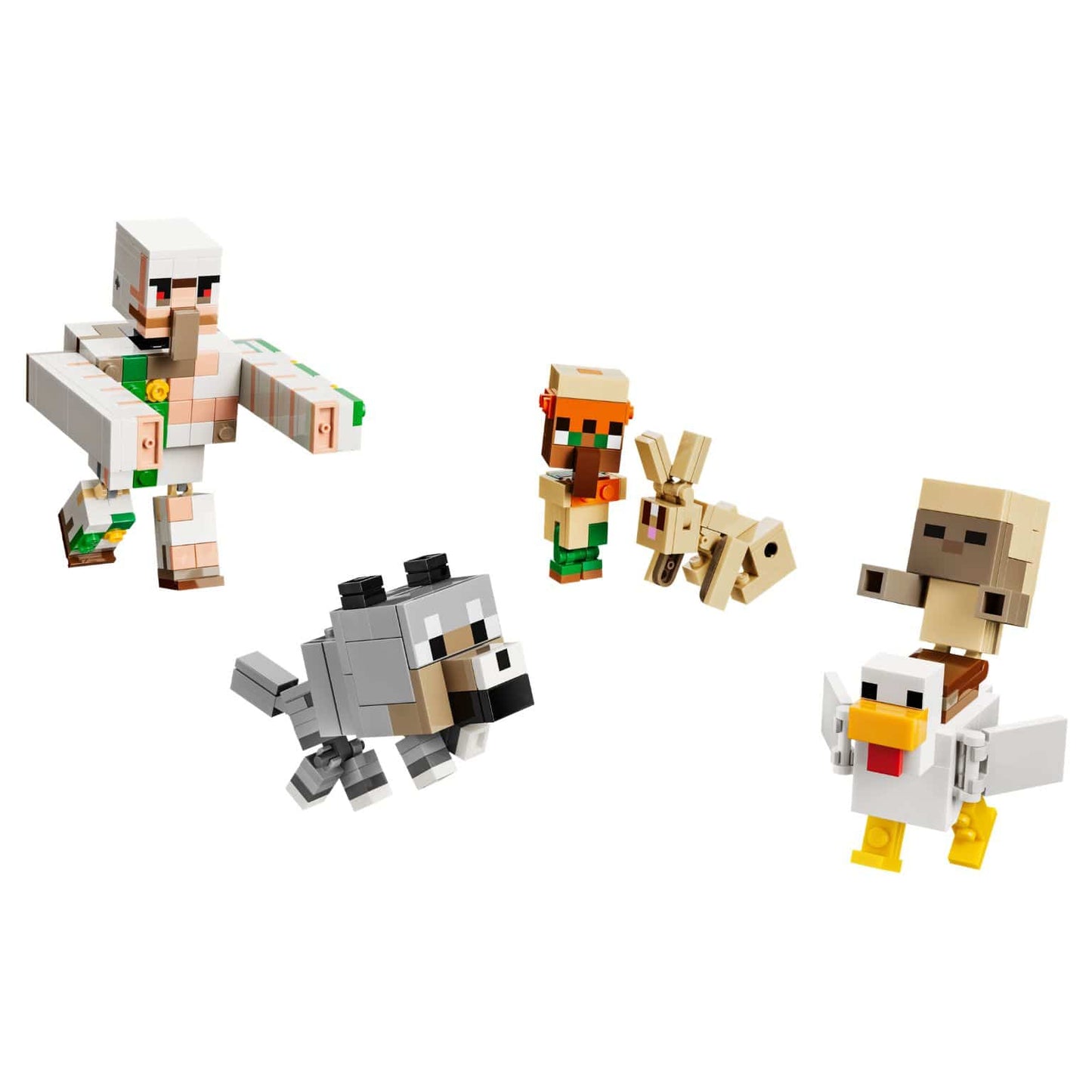 Detalhe do set LEGO Minecraft Ataque no Deserto do Jóquei da Galinha