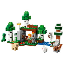 Detalhe do set LEGO Minecraft Primeira Noite para exploração e construção