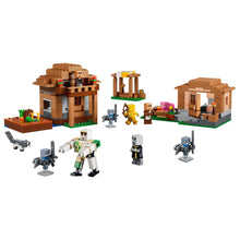 Cenário LEGO Minecraft Aldeia do Evocador montado