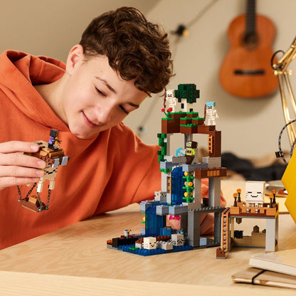 Detalles de las criaturas del LEGO Minecraft Estación Ghast