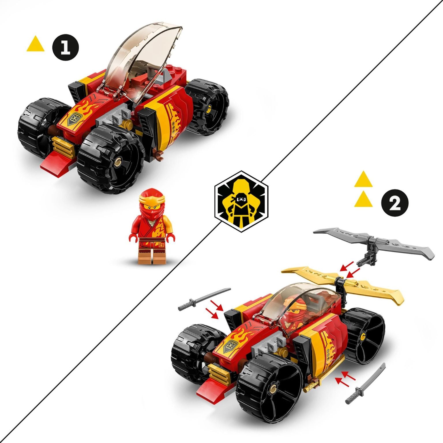 Lego Ninjago 71780 - Carro de Corrida Ninja EVO do Kai