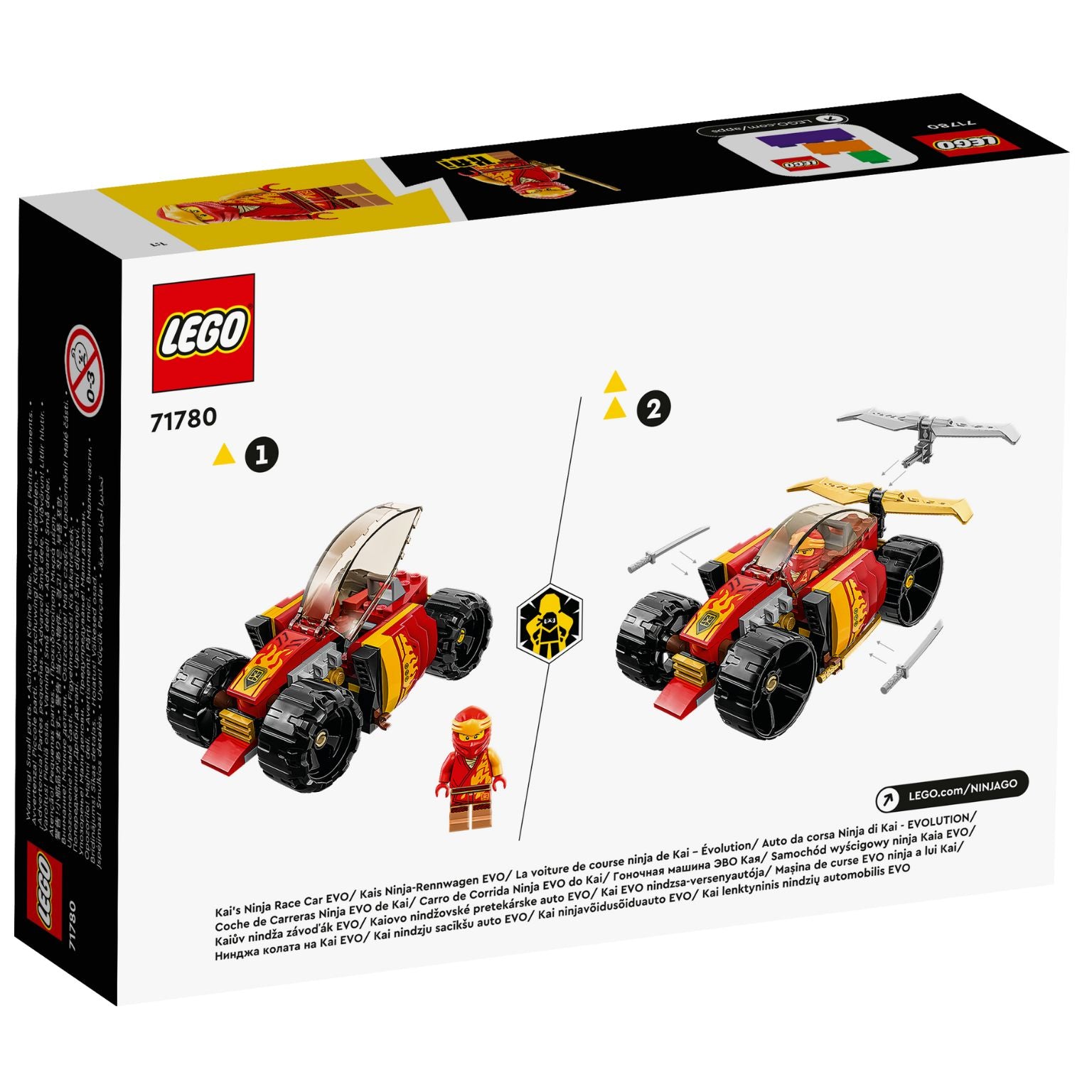 Lego Ninjago 71780 - Carro de Corrida Ninja EVO do Kai