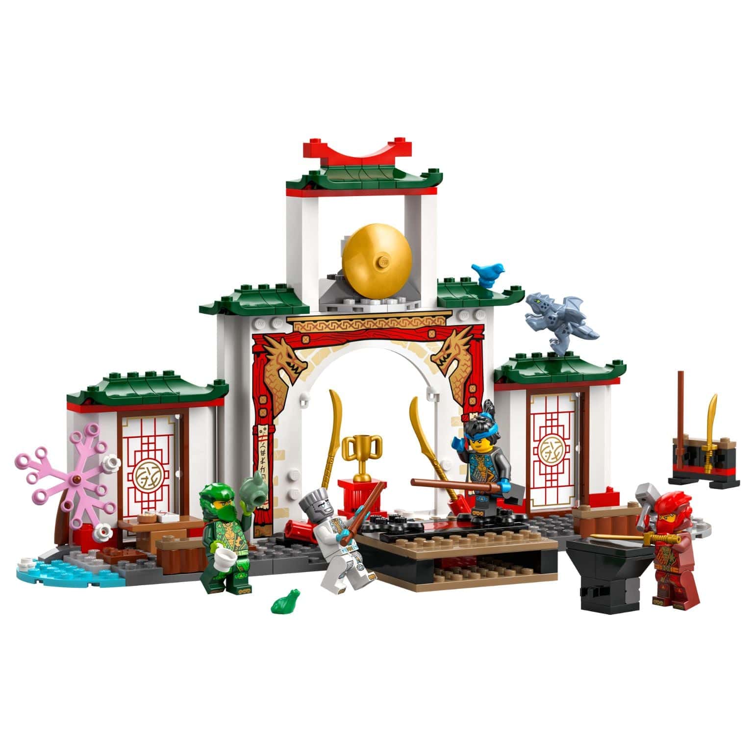 Lego Ninjago Templo de Spinjitzu dos Ninja com dojo, portal e treino Spinjitzu