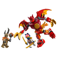Lego Ninjago Pack de Batalha do Robô Dragão do Kai com robô vermelho articulado e minifiguras