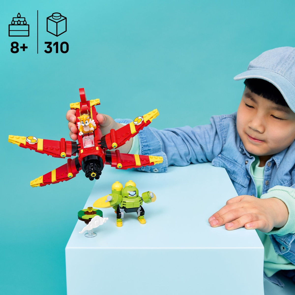 LEGO Sonic Tornado-1 do Tails com Tails e Egg Chaser Badnik