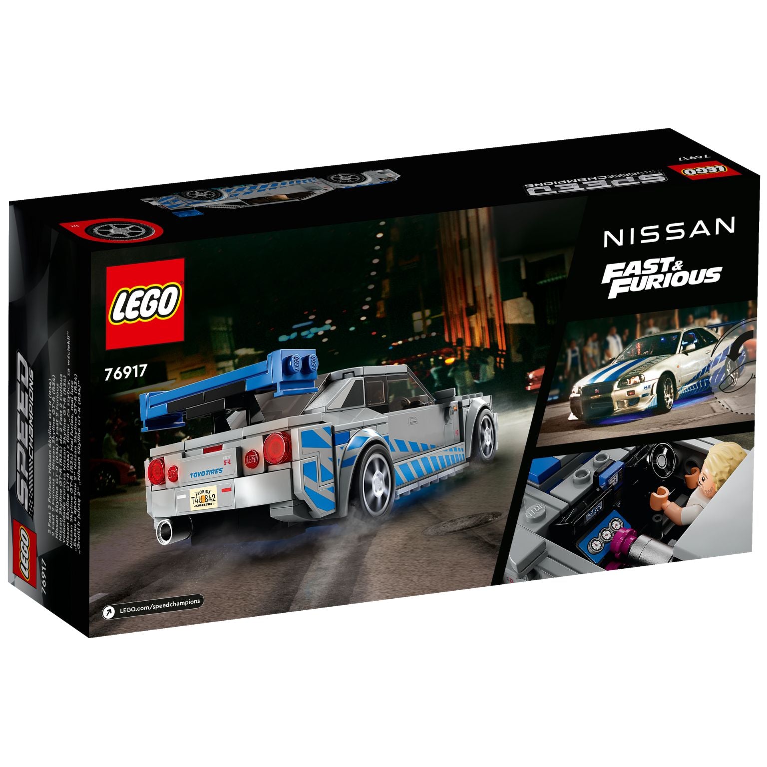 Lego Speed Champions 76917 Velocidade Furiosa Nissan Skyline GT-R (R34)