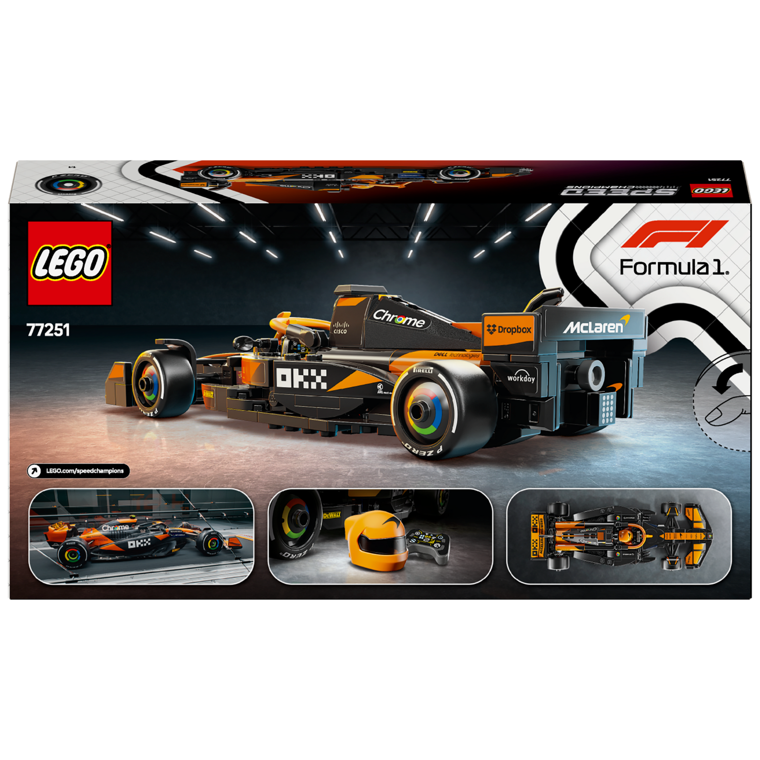 Lego Speed Champions 77251 Carro de Corrida McLaren F1® Team MCL38